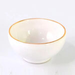 Dip Cerámica Blanca / Hilo Oro