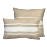 Almohadón Tolosa Beige c/ Blanco