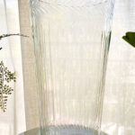 Florero de Vidrio Tallado de la India