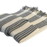 Manta Bayona Hilo Gasa Óptico Gris