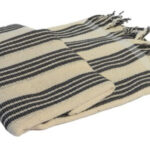 Manta Bayona Hilo Gasa Óptico Negro