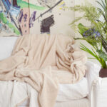 Manta Tarlo en Corderito Color Crudo