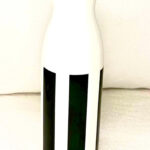 Botellita Aceitero/Vinagrero/Sojero Blanco Rayas