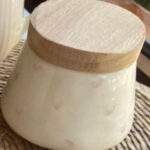 Azucarero Modelo Love con Tapa en Madera - Línea Le Bleu