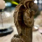 Ángel Niña en Cerámica Gris