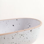 Bowl Mora Blanco con Dots y Borde Natural
